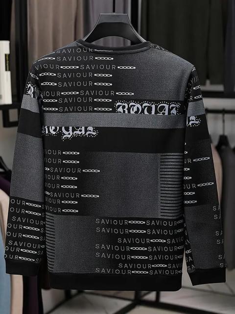 超お買い得2090円★メンズの厚手フリース裏地付きスウェットシャツ - "サベージ"プリント付きUSAサイズS(日本サイズL相当) < 男性ファッション  超お買い得2090円★メンズの厚手フリース裏地付きスウェットシャツ - "サベージ"プリント付きUSAサイズS(日本サイズL相当) < 男性ファッションの