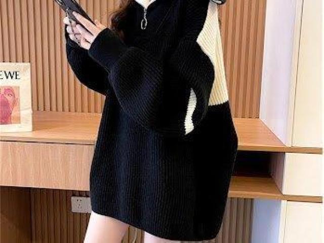 ビッグシルエットニット リラックス ニットセーター ブラック < 女性ファッション ビッグシルエットニット リラックス ニットセーター ブラック < 女性ファッションの