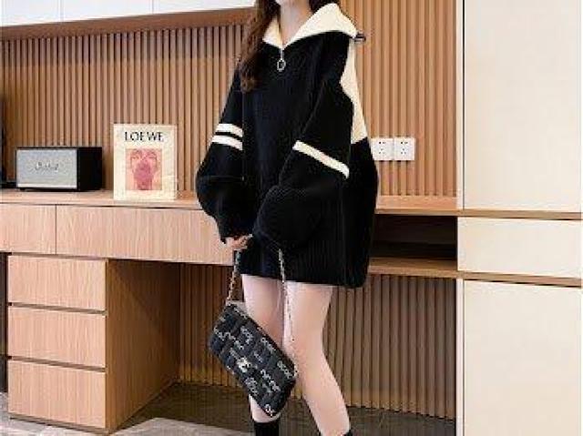 ビッグシルエットニット リラックス ニットセーター ブラック < 女性ファッション ビッグシルエットニット リラックス ニットセーター ブラック < 女性ファッションの