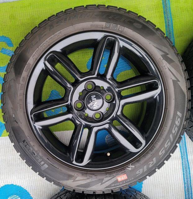 �y�ɏ���i] BMW MINI  F55 F56 JCW�����z�C�[��16�C���`6.5J+48 PCD100 4���X�^�b�h���X�^�C�� �� ������/�o�C�N