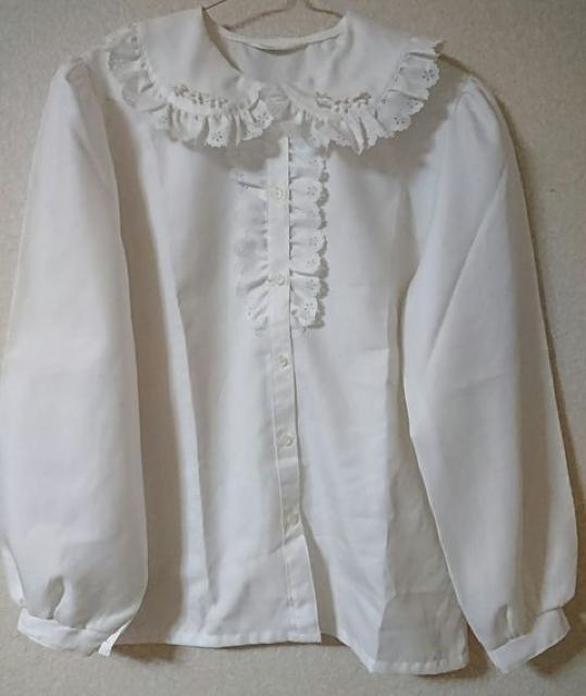 大きめ襟フリル、パフスリーブ150卒業式 < キッズ/ベビー 大きめ襟フリル、パフスリーブ150卒業式 < キッズ/ベビーの