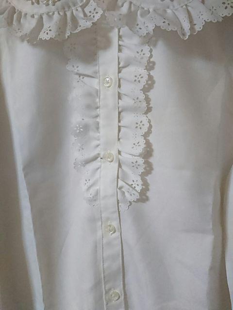 大きめ襟フリル、パフスリーブ150卒業式 < キッズ/ベビー 大きめ襟フリル、パフスリーブ150卒業式 < キッズ/ベビーの