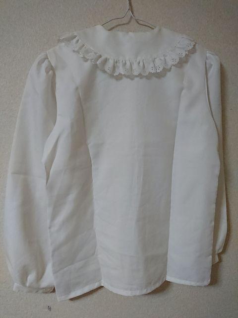 大きめ襟フリル、パフスリーブ150卒業式 < キッズ/ベビー 大きめ襟フリル、パフスリーブ150卒業式 < キッズ/ベビーの