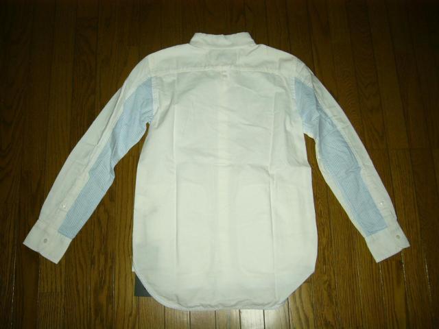 新品 NEIGHBORHOOD ネイバーフッド 長袖シャツ S 白 ストライプ切替え EST RAIL/C-SHIRT < ブランド 新品 NEIGHBORHOOD ネイバーフッド 長袖シャツ S 白 ストライプ切替え EST RAIL/C-SHIRT < ブランドの