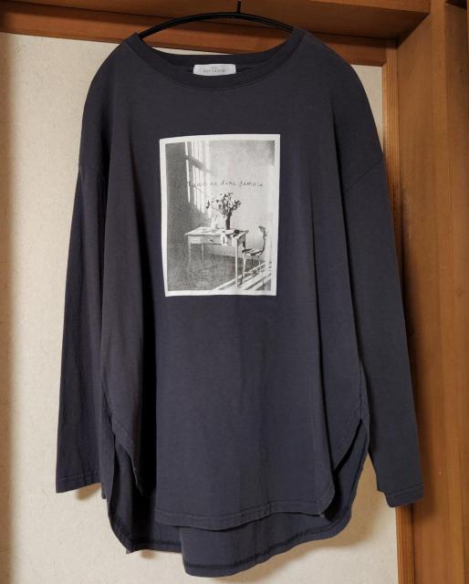 レイカズン○サイズF○フォトプリントTシャツ○チャコールグレー○ < ブランド  レイカズン○サイズF○フォトプリントTシャツ○チャコールグレー○  < ブランドの