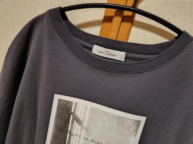 レイカズン○サイズF○フォトプリントTシャツ○チャコールグレー○ < ブランド  レイカズン○サイズF○フォトプリントTシャツ○チャコールグレー○ < ブランドの