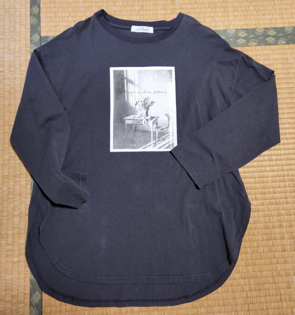 レイカズン○サイズF○フォトプリントTシャツ○チャコールグレー○ < ブランド  レイカズン○サイズF○フォトプリントTシャツ○チャコールグレー○ < ブランドの