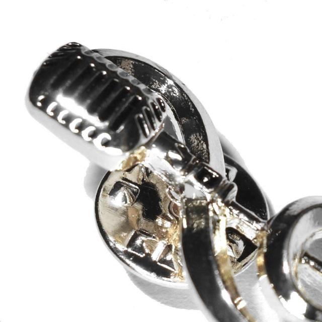 ガイコツマイク ト音記号 ピンバッジ バッジ ピンズ ピンブローチ ブローチ ラペルピン 銀色 シルバー色 < 男性アクセサリー/時計  ガイコツマイク ト音記号 ピンバッジ バッジ ピンズ ピンブローチ ブローチ ラペルピン 銀色 シルバー色 < 男性アクセサリー/時計の