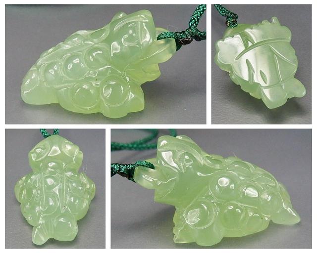 金運開運天然石ひすいネフライト金蟾3D彫りペンダント緑糸ネックレス < 女性アクセサリー/時計  金運開運天然石ひすいネフライト金蟾3D彫りペンダント緑糸ネックレス < 女性アクセサリー/時計の