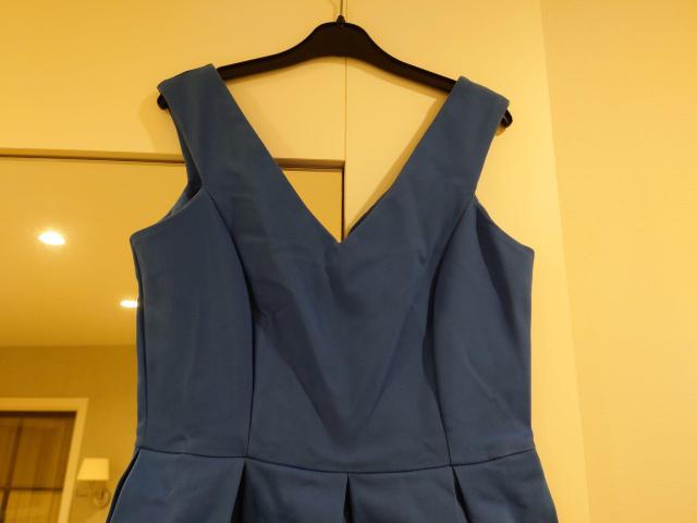 ブルーミニワンピース イギリス Мサイズ < 女性ファッション  ブルーミニワンピース イギリス Мサイズ < 女性ファッションの