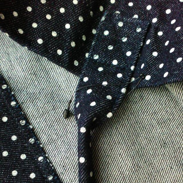 JKO isa 水玉/ドットプリントデニムトートバッグ 綿100% 日本製 made in japan コンビニ 一点物 別注 < 女性ファッション  JKO isa 水玉/ドットプリントデニムトートバッグ 綿100% 日本製 made in japan コンビニ 一点物 別注 < 女性ファッションの