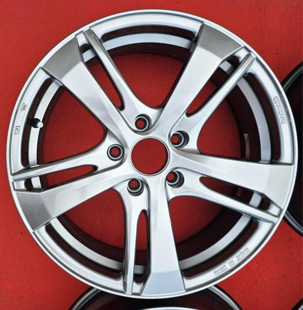 ブリヂストン SUVENCER AW5Sアルミホイール 17インチ7J+40 PCD114.3 ホイールのみ4本セツトプレウスα < 自動車/バイク ブリヂストン SUVENCER AW5Sアルミホイール 17インチ7J+40 PCD114.3 ホイールのみ4本セツトプレウスα < 自動車/バイク