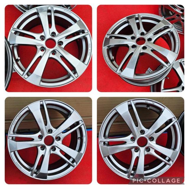 ブリヂストン SUVENCER AW5Sアルミホイール 17インチ7J+40 PCD114.3 ホイールのみ4本セツトプレウスα < 自動車/バイク ブリヂストン SUVENCER AW5Sアルミホイール 17インチ7J+40 PCD114.3 ホイールのみ4本セツトプレウスα < 自動車/バイク