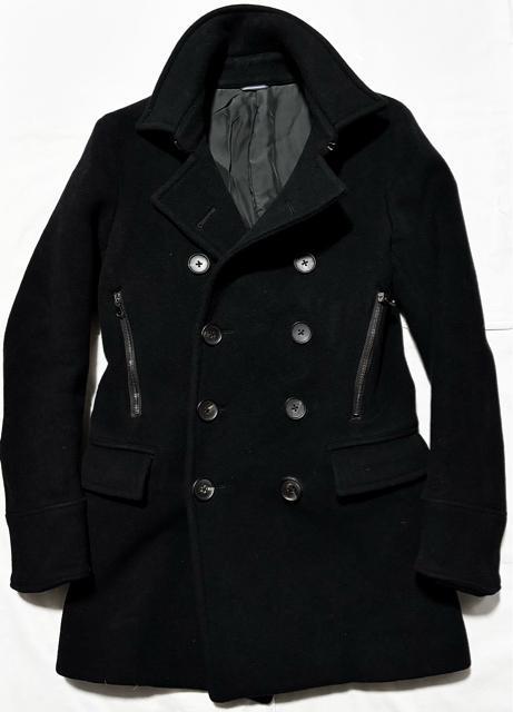 美品 junhashimoto ジュンハシモト 定価10万円程 カシミヤ 起毛 ウール ピーコート 日本製 ドメス 冬 アウター < ブランド 美品 junhashimoto ジュンハシモト 定価10万円程 カシミヤ 起毛 ウール ピーコート 日本製 ドメス 冬 アウター < ブランドの