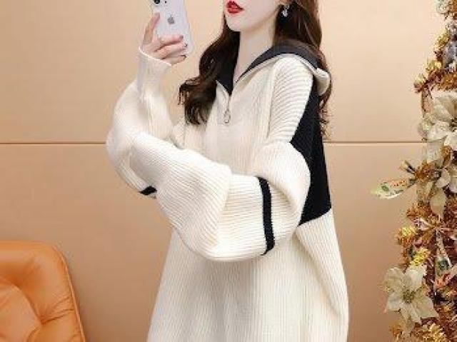 ビッグシルエットニット リラックス ニットセーター ホワイト < 女性ファッション ビッグシルエットニット リラックス ニットセーター ホワイト < 女性ファッションの