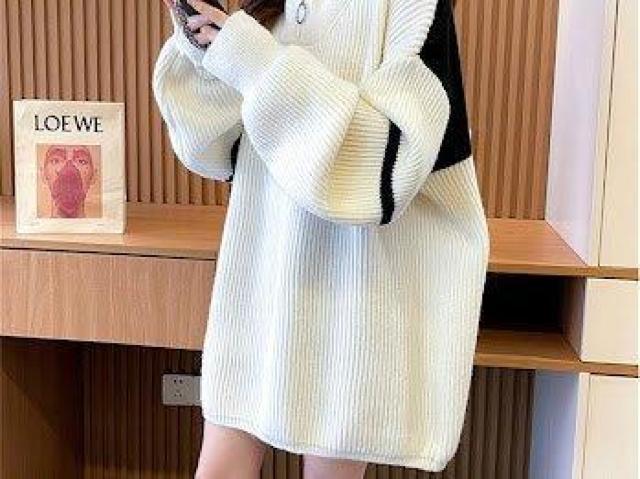 ビッグシルエットニット リラックス ニットセーター ホワイト < 女性ファッション ビッグシルエットニット リラックス ニットセーター ホワイト < 女性ファッションの