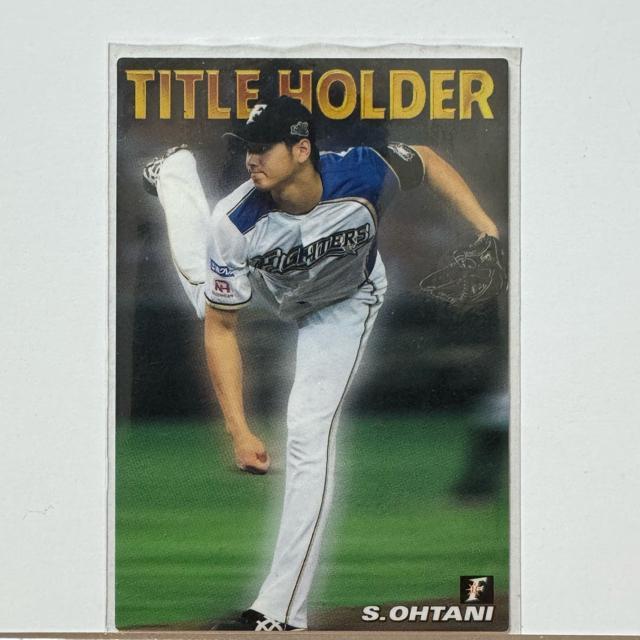 大谷翔平 A プロ野球チップス TITLE HOLDER カード T-03 < トレーディングカード 大谷翔平 A プロ野球チップス TITLE HOLDER カード T-03 < トレーディングカードの