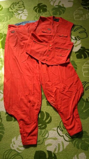 大きいサイズ†3L†関東鳶□ベスト&超超超ロングニッカセット < 男性ファッション  大きいサイズ†3L†関東鳶□ベスト&超超超ロングニッカセット  < 男性ファッションの