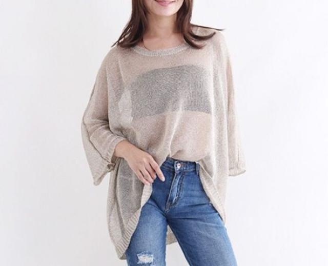 ざっくり編みサマーニット < 女性ファッション  ざっくり編みサマーニット < 女性ファッションの