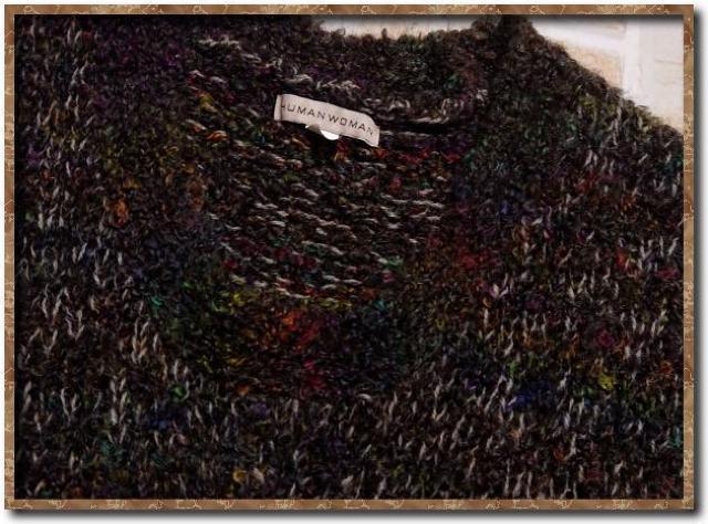 ヒューマンウーマン モヘヤアルパカ混ニットチュニック 茶 < ブランド  ヒューマンウーマン モヘヤアルパカ混ニットチュニック 茶 < ブランドの