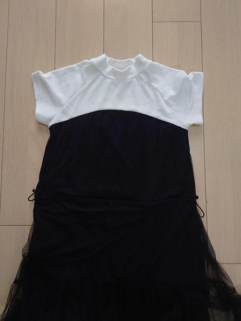 CLASSICAL ELF フレンチスリーブドッキングチュールワンピース < 女性ファッション  CLASSICAL ELF フレンチスリーブドッキングチュールワンピース < 女性ファッションの