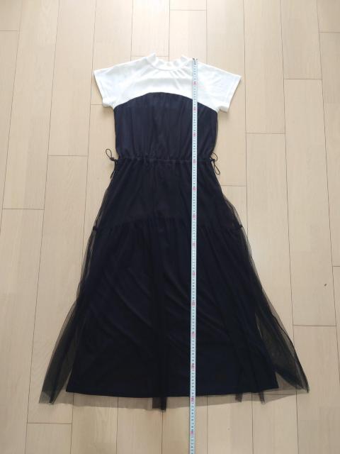 CLASSICAL ELF フレンチスリーブドッキングチュールワンピース < 女性ファッション  CLASSICAL ELF フレンチスリーブドッキングチュールワンピース < 女性ファッションの