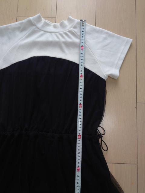 CLASSICAL ELF フレンチスリーブドッキングチュールワンピース < 女性ファッション  CLASSICAL ELF フレンチスリーブドッキングチュールワンピース < 女性ファッションの