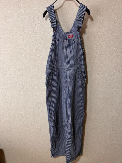 �yDickies�z�Ò� �q�b�R���[ �X�g���C�v�@�I�[�o�[�I�[�� 34�~30 �� �j���t�@�b�V������ 