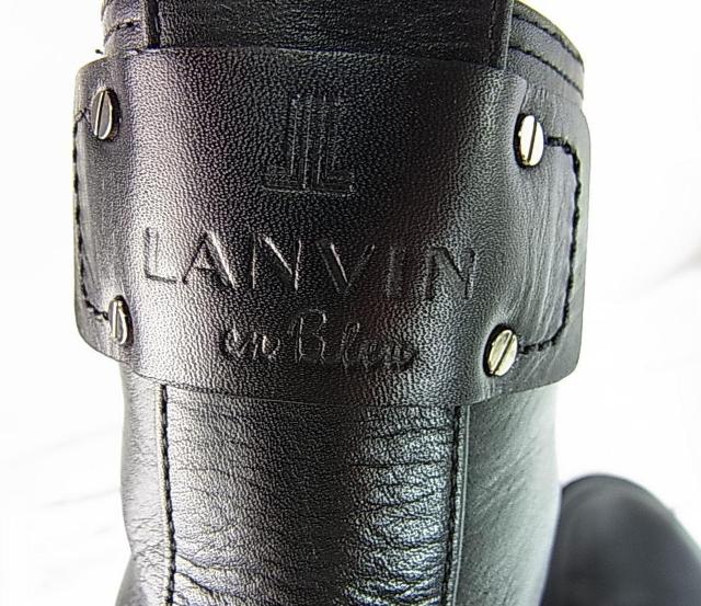 �y���K�i�E�ɔ��i�zLANVIN en Bleu �����o���I���u���[�@���U�[�G���W�j�A�u�[�c�@24cm�@���t�� �� �u�����h�� 