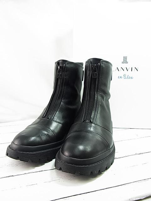 �y���K�i�E�ɔ��i�zLANVIN en Bleu �����o���I���u���[�@���U�[�G���W�j�A�u�[�c�@24cm�@���t�� �� �u�����h�� 