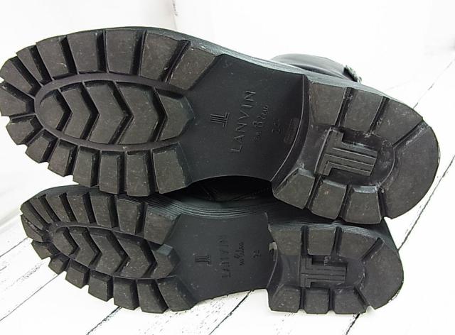 �y���K�i�E�ɔ��i�zLANVIN en Bleu �����o���I���u���[�@���U�[�G���W�j�A�u�[�c�@24cm�@���t�� �� �u�����h�� 