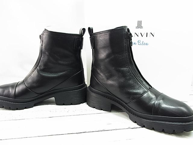 �y���K�i�E�ɔ��i�zLANVIN en Bleu �����o���I���u���[�@���U�[�G���W�j�A�u�[�c�@24cm�@���t�� �� �u�����h�� 