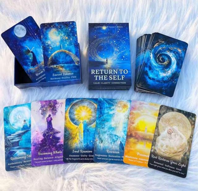 リターントゥザセルフ オラクルカード 54枚組 12×7cm スピリチュアルガイド < 本/雑誌 リターントゥザセルフ オラクルカード 54枚組 12×7cm スピリチュアルガイド < 本/雑誌の