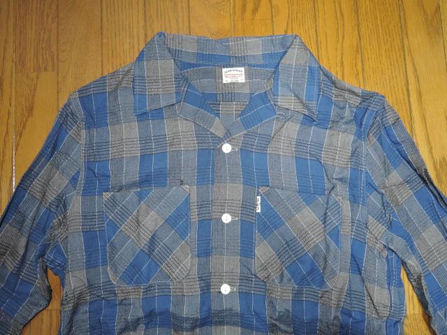 美中古 COOTIE クーティー 開襟 チェックシャツ S 青灰系 レーヨン 長袖 < ブランド  美中古 COOTIE クーティー 開襟 チェックシャツ S 青灰系 レーヨン 長袖 < ブランドの