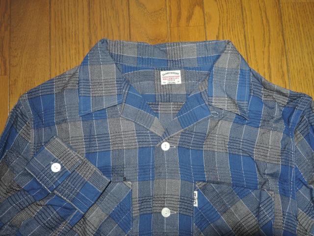 美中古 COOTIE クーティー 開襟 チェックシャツ S 青灰系 レーヨン 長袖 < ブランド  美中古 COOTIE クーティー 開襟 チェックシャツ S 青灰系 レーヨン 長袖 < ブランドの