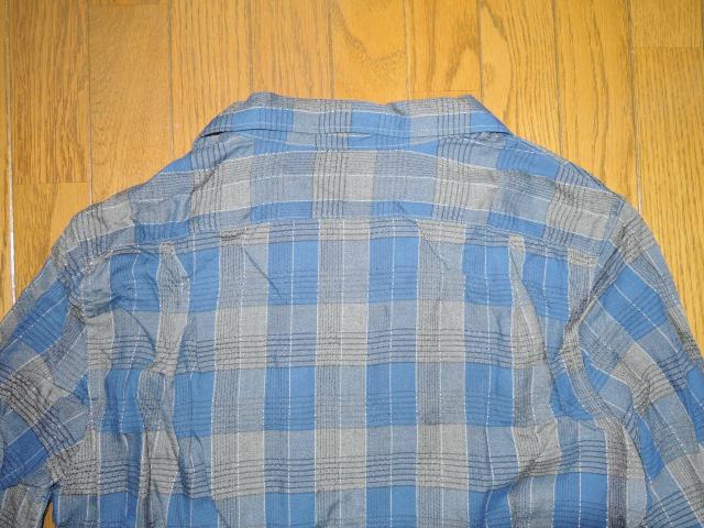 美中古 COOTIE クーティー 開襟 チェックシャツ S 青灰系 レーヨン 長袖 < ブランド  美中古 COOTIE クーティー 開襟 チェックシャツ S 青灰系 レーヨン 長袖 < ブランドの