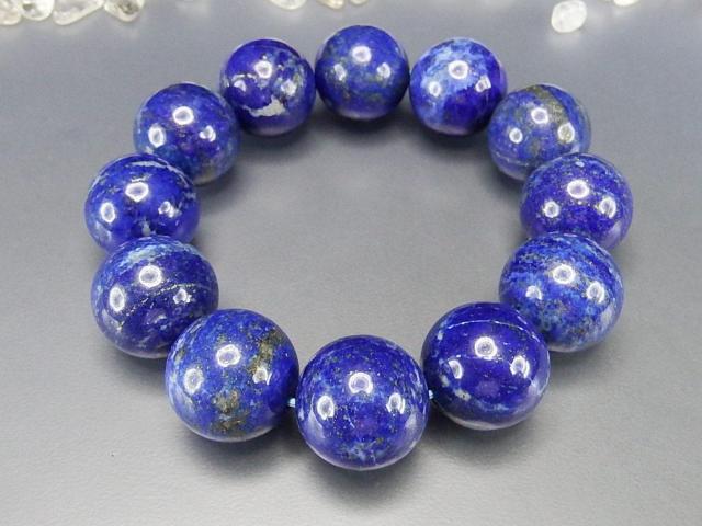 逸品超大AAAラピスラズリ約19mmブレスレット天然石未着色数珠 < 男性アクセサリー/時計  逸品超大AAAラピスラズリ約19mmブレスレット天然石未着色数珠 < 男性アクセサリー/時計の
