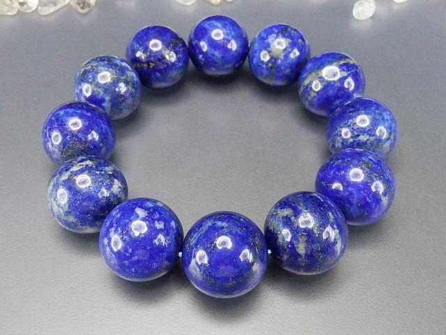 逸品超大AAAラピスラズリ約19mmブレスレット天然石未着色数珠 < 男性アクセサリー/時計  逸品超大AAAラピスラズリ約19mmブレスレット天然石未着色数珠 < 男性アクセサリー/時計の