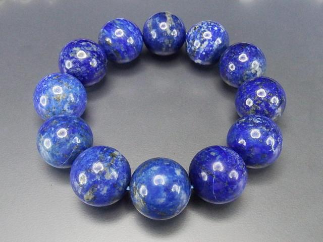 逸品超大AAAラピスラズリ約19mmブレスレット天然石未着色数珠 < 男性アクセサリー/時計  逸品超大AAAラピスラズリ約19mmブレスレット天然石未着色数珠 < 男性アクセサリー/時計の