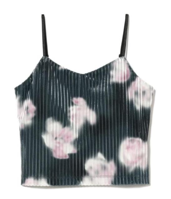 レディース ベロア フラワー プリント キャミソール < 女性ファッション  レディース ベロア フラワー プリント キャミソール  < 女性ファッションの