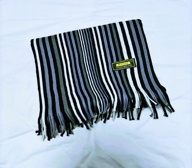 メンズ マフラー ストライプ 長さ196cm 匿名発送可 グレー 未使用近い 断捨離 < 男性ファッション  メンズ マフラー ストライプ 長さ196cm 匿名発送可 グレー 未使用近い 断捨離  < 男性ファッションの