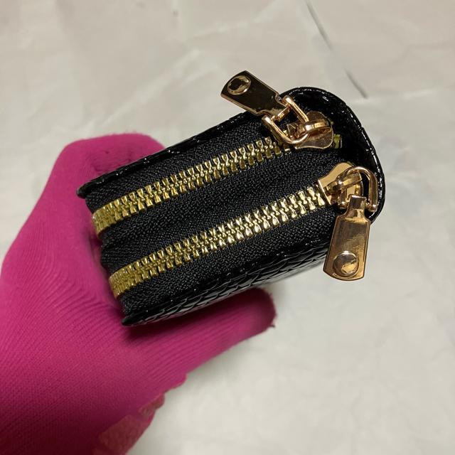 【未使用品】【ノーブランド扱い】 リザード / エナメル / Wジップ ミニ財布 < 女性ファッション 【未使用品】【ノーブランド扱い】 リザード / エナメル / Wジップ ミニ財布 < 女性ファッションの