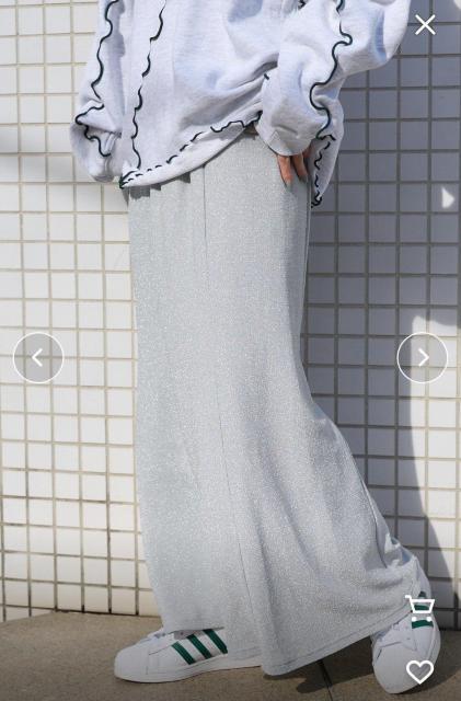 未使用新品タグ付き FREAK'S STORE フリークスストア ストレッチラメスカート シルバー ライトグレー  フリーサイズ < ブランド  未使用新品タグ付き FREAK'S STORE フリークスストア ストレッチラメスカート シルバー ライトグレー  フリーサイズ < ブランドの