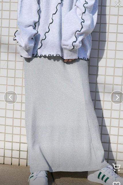 未使用新品タグ付き FREAK'S STORE フリークスストア ストレッチラメスカート シルバー ライトグレー  フリーサイズ < ブランド  未使用新品タグ付き FREAK'S STORE フリークスストア ストレッチラメスカート シルバー ライトグレー  フリーサイズ < ブランドの