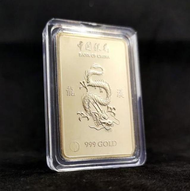 2枚セット 新品 18k gold plated 中国銀行 ゴールド コインプレート インゴット 龍 辰年 縁起物 38g < 男性アクセサリー/時計 2枚セット 新品 18k gold plated 中国銀行 ゴールド コインプレート インゴット 龍 辰年 縁起物 38g < 男性アクセサリー/時計の