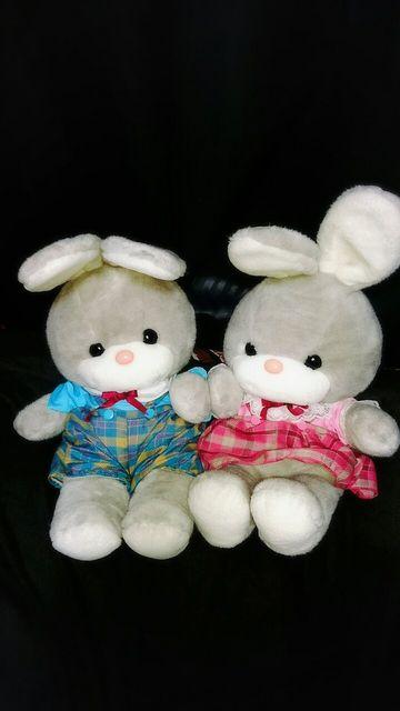 ぬいぐるみ　大　うさぎ　グレー　吉徳　昭和　レトロ 昭和レトロ ヴィンテージ 吉徳 YOSHITOKU うさぎ ぬいぐるみ