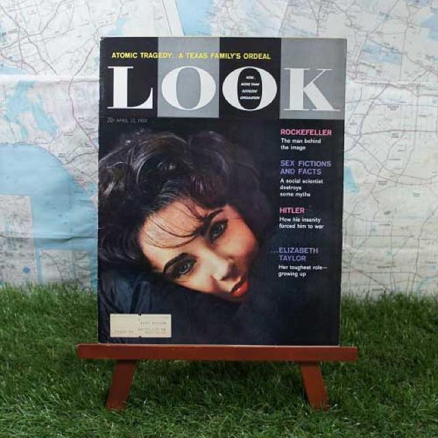 激レア【輸入雑誌】Look/ルック Elizabeth Taylor -1960.4.12- 【ヴィンテージ物】 < 本/雑誌  激レア【輸入雑誌】Look/ルック Elizabeth Taylor -1960.4.12- 【ヴィンテージ物】  < 本/雑誌の
