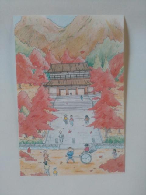 京都 人力車 イラスト ポストカード 絵はがき 5枚 < ホビー  京都 人力車 イラスト ポストカード 絵はがき 5枚 < ホビーの