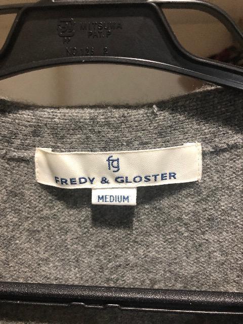FREDY&GLOSTER カーディガン グレー Mサイズ フレディ&グロスター < 男性ファッション  FREDY&GLOSTER カーディガン グレー Mサイズ フレディ&グロスター < 男性ファッションの
