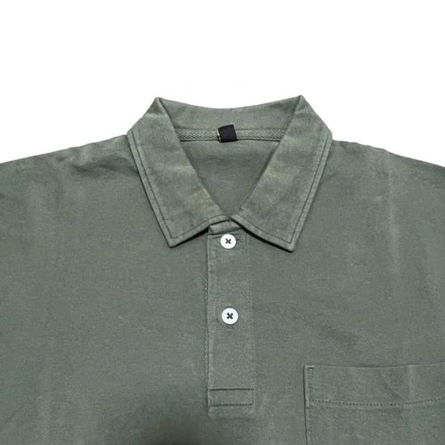 【美品】半袖プルオーバーシャツ/UNIQLO/カーキ/メンズL < 男性ファッション 【美品】半袖プルオーバーシャツ/UNIQLO/カーキ/メンズL < 男性ファッションの